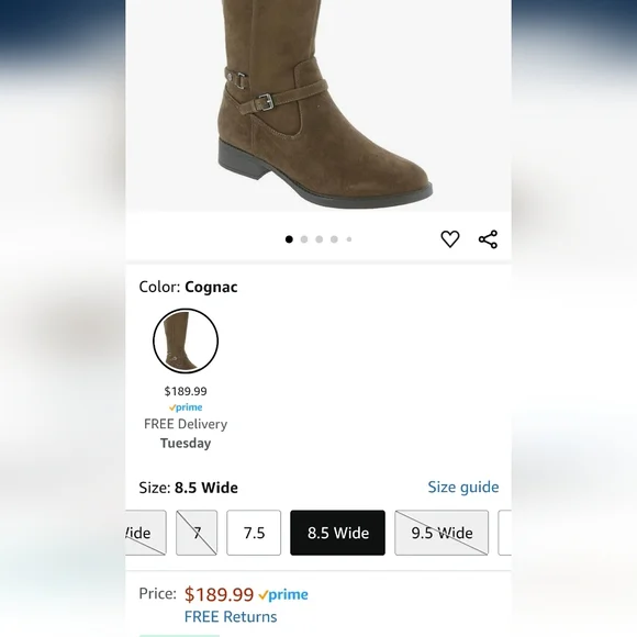 NWT.Easy Spirit Women's Leigh Boot.size 8.5